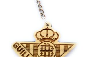 Llavero de madera personalizado del BETI S – llavero del equipo de fútbol –