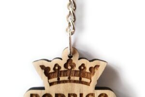 Llavero de madera personalizado del OSASUN – llavero del equipo de fútbol –