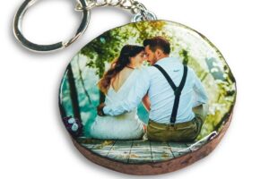Llaveros personalizados con foto hechos a mano FotoÁrbol | Llavero de madera y resina | Regalo para Día del Padre, Día de la Madre, Mujer, Hombre, Cumpleaños, Aniversario | Regalo original | Económico
