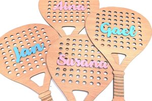Silueta madera pala de pádel deporte | Regalos frikis | Regalos originales | Regalos bebés | Regalo personalizado | Decoración en madera | Lulamuk