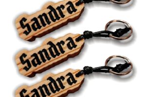 Llavero Nombre de Madera PACK de 3 personalizado ideal para regalo