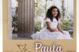 Marco de fotos de madera personalizado para COMUNIÓN